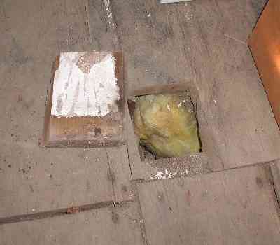 whitewashed floorboard