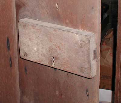wooden lock box